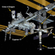 La configuración de la EEI el 3 de junio, mostrando la ubicación de Cygnus-17 y Progress 81.